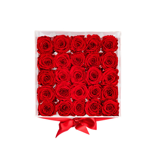 Acrylic box - Big 25 Roses